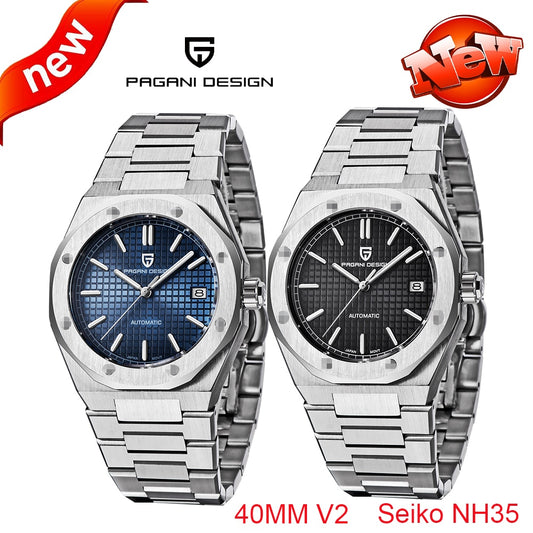 PAGANI Design Brand Watch Men 40mm Automatic Mechanical Watch Stainless Steel Waterproof Watch Japan NH35