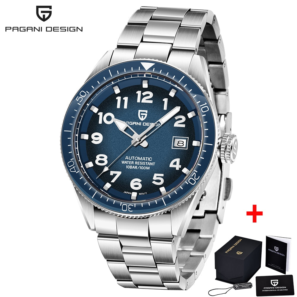 PAGANI Design 2020 Automatic Stainless Steel Waterproof Watch Men Luxury Business Sport Mechanical Wristwatch Brand Men Watches