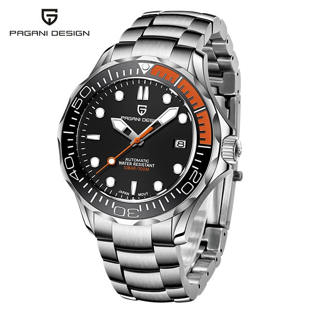 PAGANI DESIGN Top brand 2022 Men automatic watch Fashion 007 men mechanical watches Curved sapphire mirror Waterproof