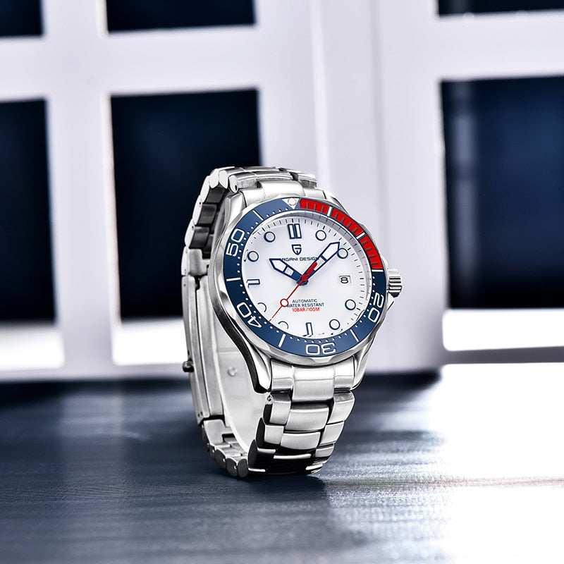 PAGANI DESIGN Top brand 2022 Men automatic watch Fashion 007 men mechanical watches Curved sapphire mirror Waterproof