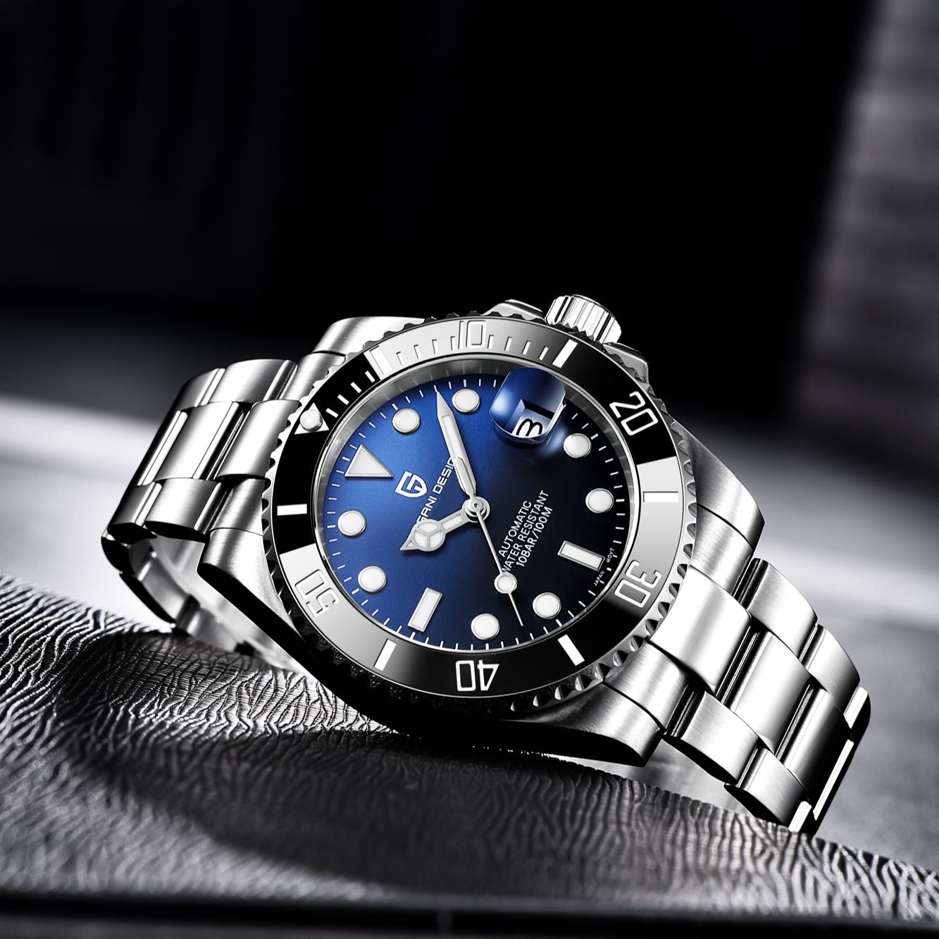 2022 PAGANI DESIGN 40mm Luxury Men Wristwatch Stainless Steel Automatic Mechanical Watch Waterproof