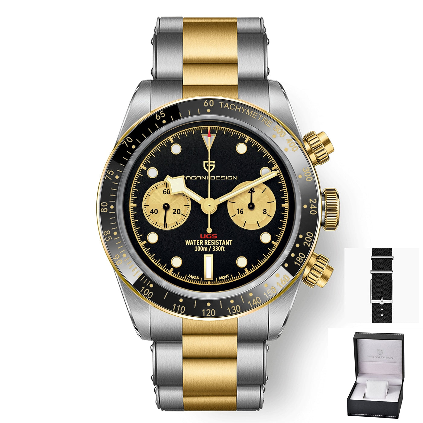 PAGANI DESIGN 2022 New BB Panda Retro Watch For men Chronograph Luxury Quartz Wrist Watches men Sapphire mirror 100M Waterproof