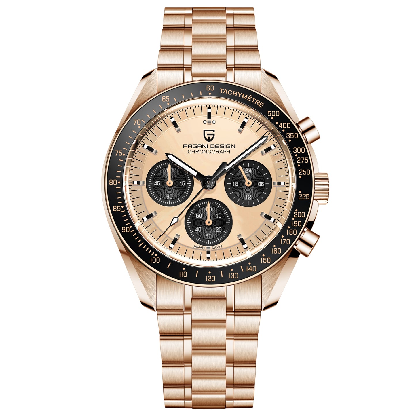 PAGANI DESIGN 2022 New Watches Top Luxury Quartz Watch For Men Automatic Date Speed Chronograph Sapphire Mirror Wristwatch